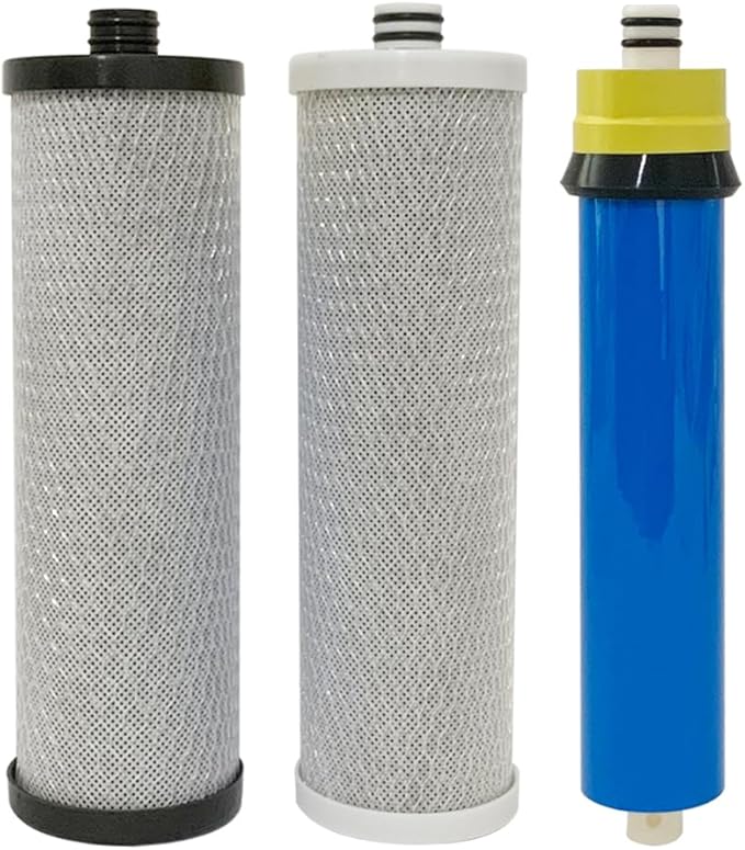 Replacement Pre and Post Filter Set With Membrane 50GPD Compatible to Rainsoft Reverse Osmosis Ultrefiner II Premium Drinking Water System, DO NOT FIT MODEL UF50T
