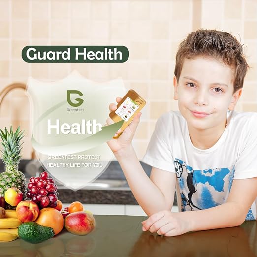 ECO6 Food Tester Nitrate Tester for Fish Fruit Vegetable Meat,TDS Water Tester Radiation Meter Geiger Counter Food Detector for Home Health-Golden