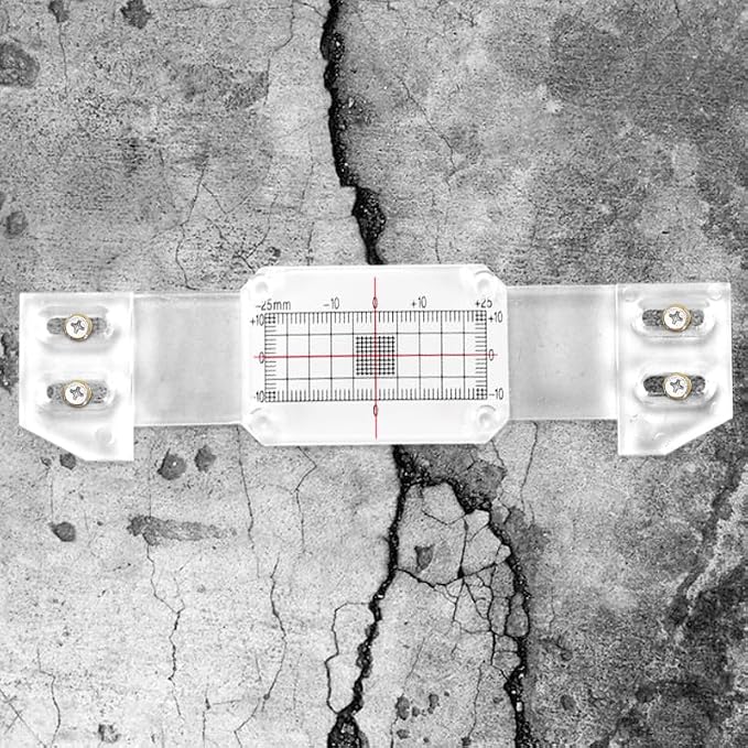Crack Monitoring Record, Plus Tell Tale Corner Crack Monitor for The Standard Crack and Corner Tell Tale Record (1PC)