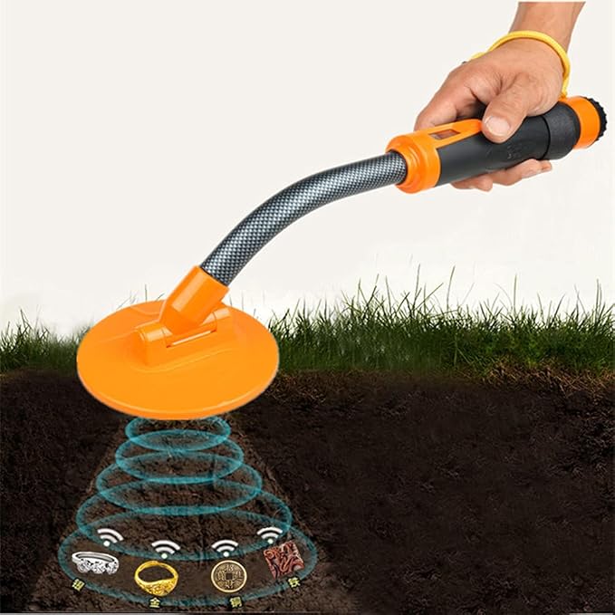 Fully Waterproof Handheld Metal Detector LCD Display Detection Signal Three Detect Modes for Different Environment 35m Waterproof Depth Pinpointer Included a 9V Battery for Adults and Kids Gift