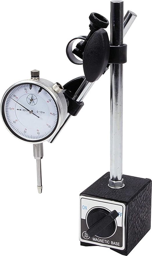 Allstar Performance ALL96414 0.001" to 1" - 0.001 Increment Dial Indicator with Magnetic Base