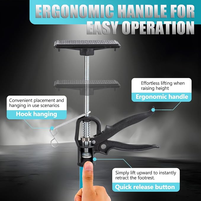Steel Adjustable Cabinet Jack Support Pole, Quick Support Rod & Drywall Jack, Zip Wall, Dust Barrier Poles, 3rd Hand Support System Load 132LB, Cabinet Installations Tools from 45.2-115.2 in, 2-Pack
