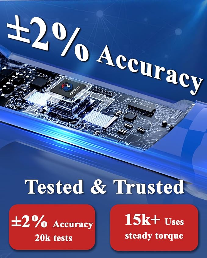 Digital Torque Wrench 3/8 Driver For Motorcycle Engine maintenance | 5.02-99.57 Ft-Lb (6.8-135 N.m),±2% Accuracy,Peak & Track Mode,Color LED & Buzzer Alerts,Quick Release Head