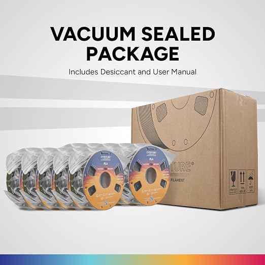 OVERTURE 10KG Bundle High Speed PLA Filament 1.75mm, Neatly Wound 3D Printer Filament 10 Pack 1kg Spool (2.2lbs) Rapid PLA, Fit Most FDM 3D Printers(10 Color P1)