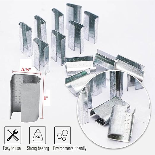 Pallet Strapping Kit, Heavy Duty Plastic Strapping Kit, Banding Strapping Kit, Tensioning Tool Sealer, Manual Banding Sealer Tools Set, 1/2"x 4000" Length Poly Strapping, 100 Metal Seals