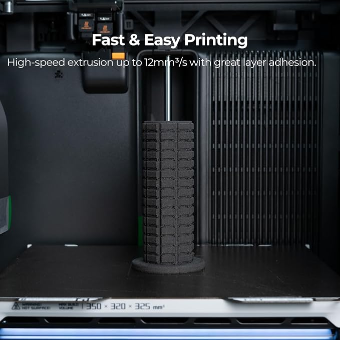 Siraya Tech Flex TPU Air - Lightweight Active Foaming Flexible 3D Filament, Adjustable Hardness 65A-82A, High-Speed Printing, Easy to Use, for Wearables, Sports Gear & Soft Prototypes (Black, 1kg)