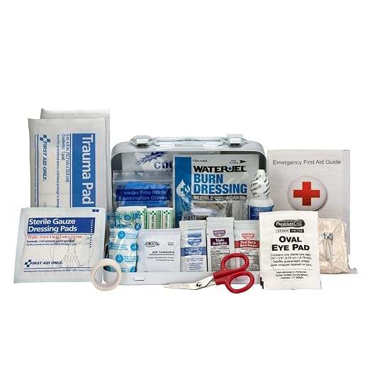 First Aid Only 90755 ANSI A 2015 and OSHA Compliant First Aid Kit, 10-Person Emergency First Aid Kit for Business, Home, Car, and Worksites, 71 Pieces