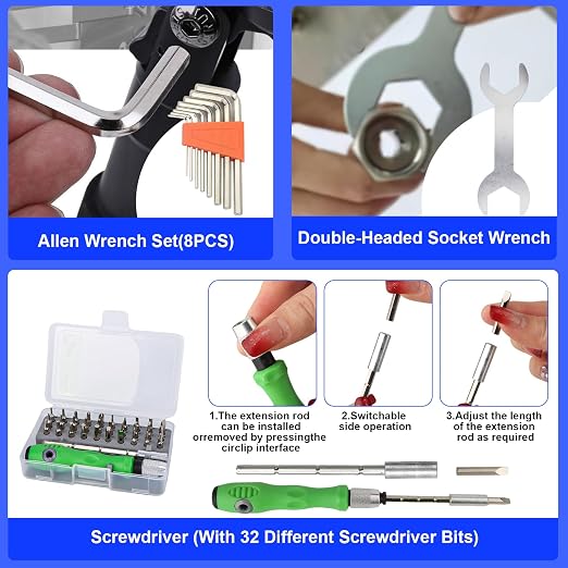 135PCS 3D Printer Tools Kit,3D Printer Accessories for 3D Printer Modeler Basic Tools Diverse,Including Nozzle Cleaning Kit,Polishing Machine,Deburring Tool for Remove/Trim and Finish 3D Print