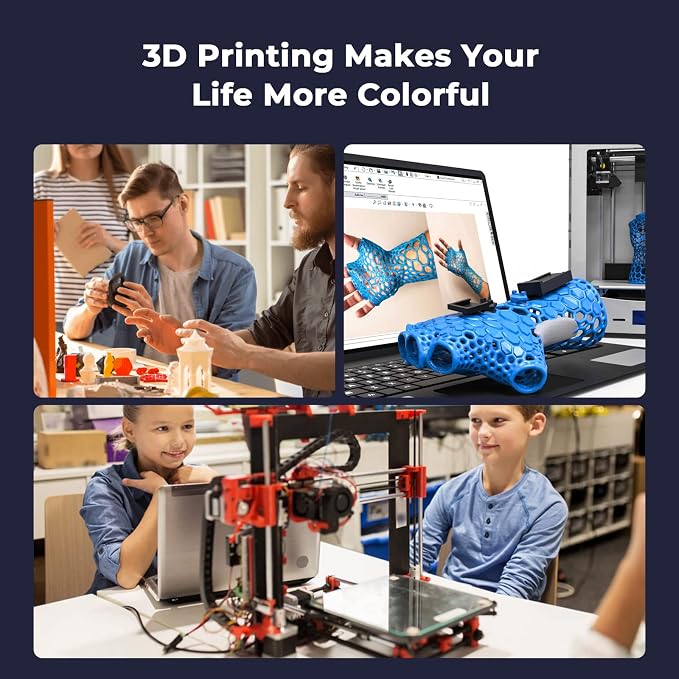 Creality Hyper PLA Filament 1.75mm, High-Speed Printing 30–600mm/s, Smooth Extrusion and Stable Printing, Low Stringing, Consistent Performance 3D Printer Filament,+/- 0.03mm Accuracy(Orange)