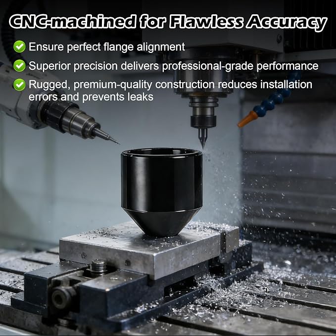 Threaded Pipe Flange Aligner and Leveler Tool, Fits Flanges with Holes from 1/2" to 1-7/16" Diameter,1-Pack with Built-in Horizontal and Vertical Bubble Levels (1)