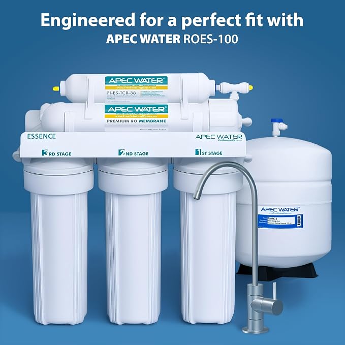 APEC Water Systems FILTER-MAX-ES100 100 GPD High Capacity Complete Replacement Filter Set For Essence Series Reverse Osmosis Water Filter System Stage 1-5