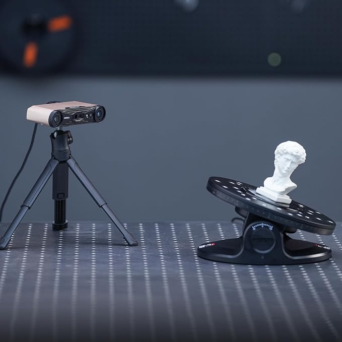 Revopoint Dual Axis Turntable for Accurate 3D Scanning, Easy Capturing Detail-rich 3D Data of Small-Medium Objects