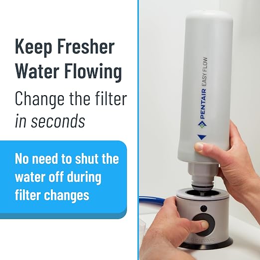 Pentair Easy Flow Under Sink Water Filtration System, PFAS Water Filter, NSF Certified to Reduce PFOA/PFOS