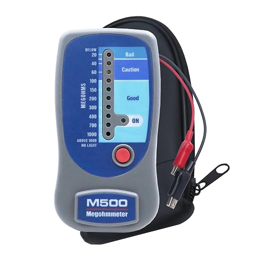 M500 Megohmmeter for Insulation Testing,Compatible with Supco M500 Electronic Megohmmeter up to 1000 Megohms