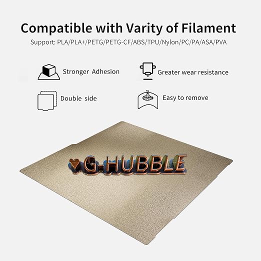 330x330mm Double Sided Textured Qid x max 3,Getch A30 Pro,Neptune 3 4 Plus PEI Sheet Build Plate Magnetic Bed for Flsn Core-XY,Tronxy X3S / X5S / X5S Pro,Raise MAX3 Pro 2/Pro 2 Plus 3D Printer.