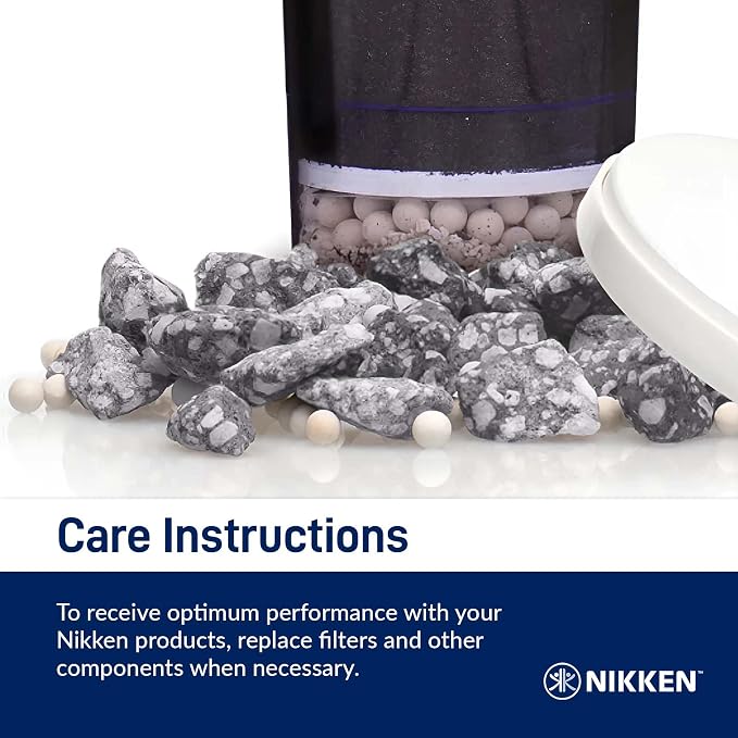 Nikken PiMag Aqua Pour Mineral Stones 1386 - Replacement for PiMag Aqua Pour System 1360 - Perfect for Reduction of Aesthetic Chlorine and Aesthetic Chloramine