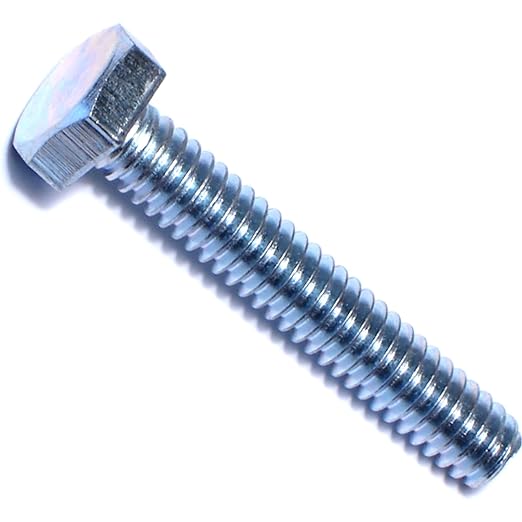 Hard to Find Fastener Tap Hex Bolts, Durable Corrosion-Resistant Steel Hex Head Bolt for Home Improvement, DIY, Construction, 1/4-20 x 1-1/2, Pack of 100