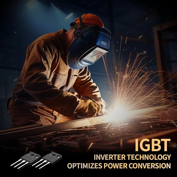 135A MIG Welder 110V,Flux Core Welder with Flux MIG/Lift TIG/Stick 3-in-1 IGBT Inverter LED Digital Display Welder with Thermal Protection,Hot Start,Adjustable Arc Force,VRD,and Anti-Stick