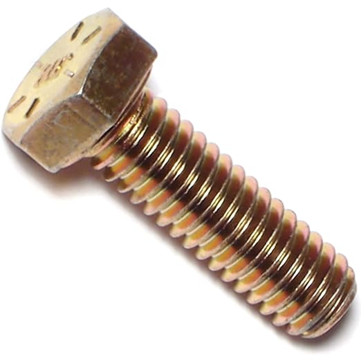Hard-to-Find Fastener Grade 8 Hex Cap Coarse Large Bolts, Midwest Assortment Refill, Steel Hex Bolts for Construction, Home Improvement, 5/16-18 x 1 - Inch, Pack of 10