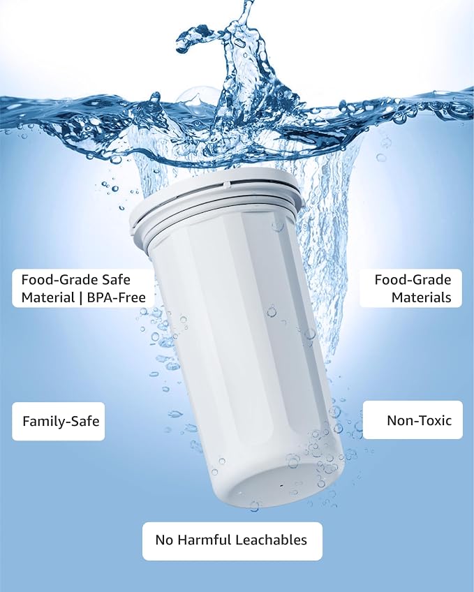 Upgraded Water Filter Replacement Fit for New Culligan Pitcher and Dispenser ZEROF01 Water Filter, 0 TDS, Reduce Lead, Mercury, Chlorine and Contaminants by DRINKCLEAR, 2 Pack