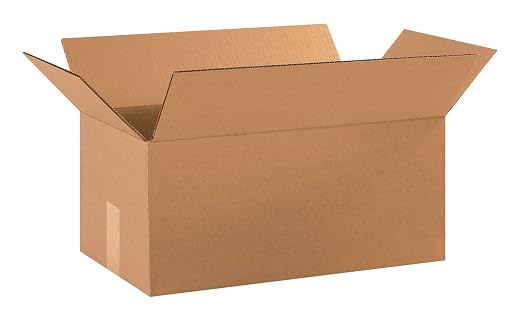 AVIDITI 18 x 10 x 8 Corrugated Cardboard Boxes, Medium 18"L x 10"W x 8"H, Pack of 25 | Shipping, Packaging, Moving, Storage Box for Home or Business, Strong Wholesale Bulk Boxes
