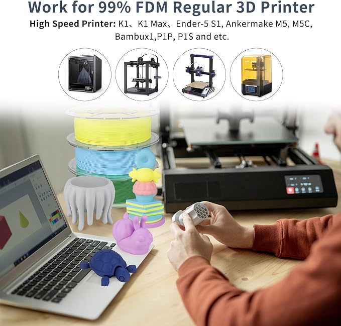 iSANMATE Matte Navy PLA Filament 1.75mm 1kg - High Speed 3D Printer Filament for 30-600mm/s Printing, Rapid Matte PLA with ±0.02mm Accuracy,1kg Spool (2.2lbs)