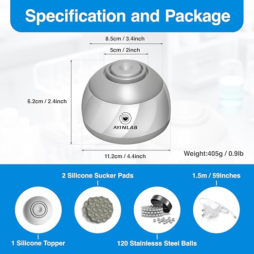 Mix Wide Vortex Mixer 4000RPM, Mini Paint & Lab Mixer, 20,000h Brushless Motor, Max 5 fl. oz/150ml Capacity, for Chemistry, Biology, Nail Gel, Tattoo Ink, Resin, Water Testing & DIY
