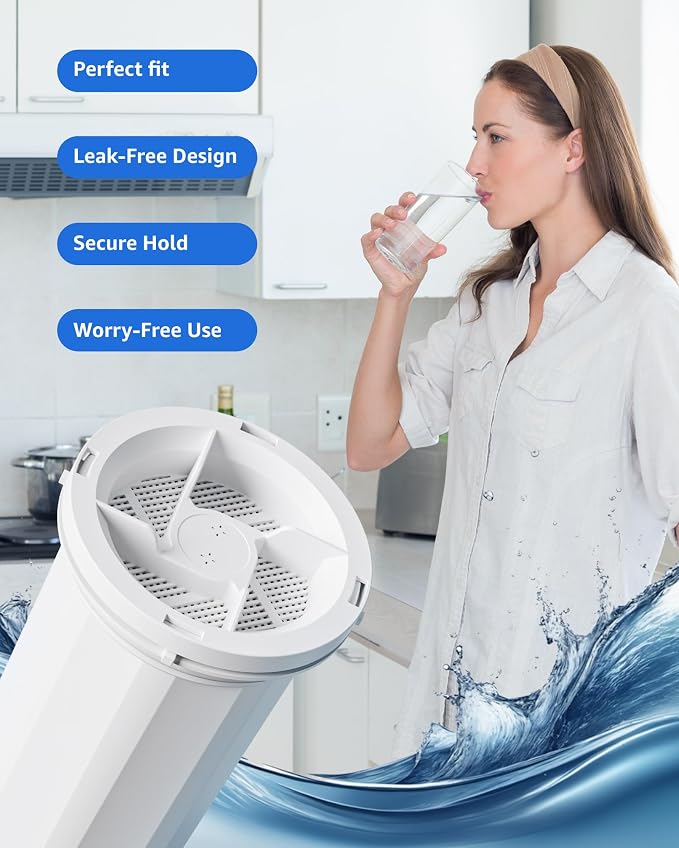 Upgraded Water Filter Replacement Fit for New Culligan Pitcher and Dispenser ZEROF01 Water Filter, 0 TDS, Reduce Lead, Mercury, Chlorine and Contaminants by DRINKCLEAR, 3 Pack