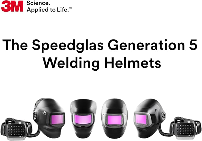 3M Speedglas G5-03 E Welding Helmet 09-0100-00, No ADF, Adjustable Head Suspension, Slim, Low Weight, Compatible with The 3M Speedglas Auto Darkening Welding Filters G5NC, G5VC, and G5TW