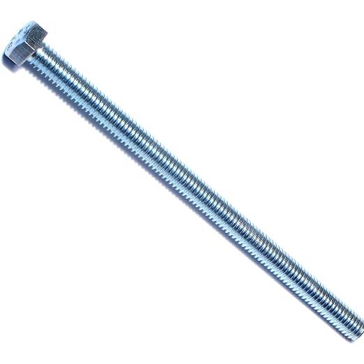 Hard to Find Fastener Tap Hex Bolts, Durable Corrosion-Resistant Steel Hex Head Bolt for Home Improvement, DIY, Construction, 5/16-18 x 5-1/2, Pack of 25