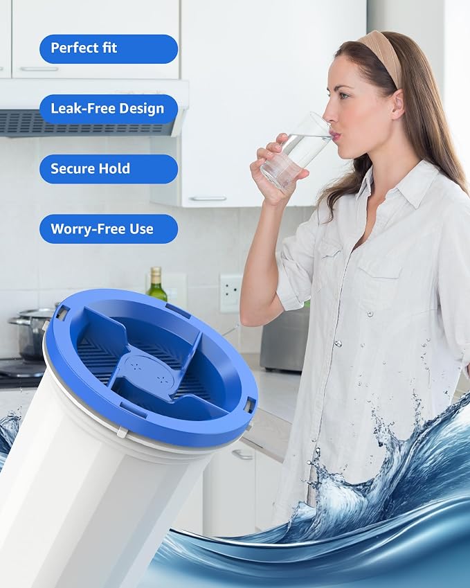 Upgraded Water Filter Replacement Fit for New Culligan Pitcher and Dispenser ZEROF01 Water Filter, 0 TDS, Reduce Lead, Mercury, Chlorine and Contaminants by DRINKCLEAR, 6 Pack