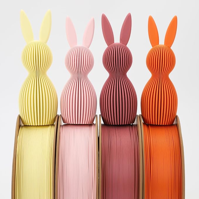 3DHoJor Matte PLA Filament 1.75mm, Upgrade 1kg Cardboard Spool PLA Filament 1.75 PLA 3D Printing Filament, Print with Most 3D Printers Using 3D Filament-Peach Pink