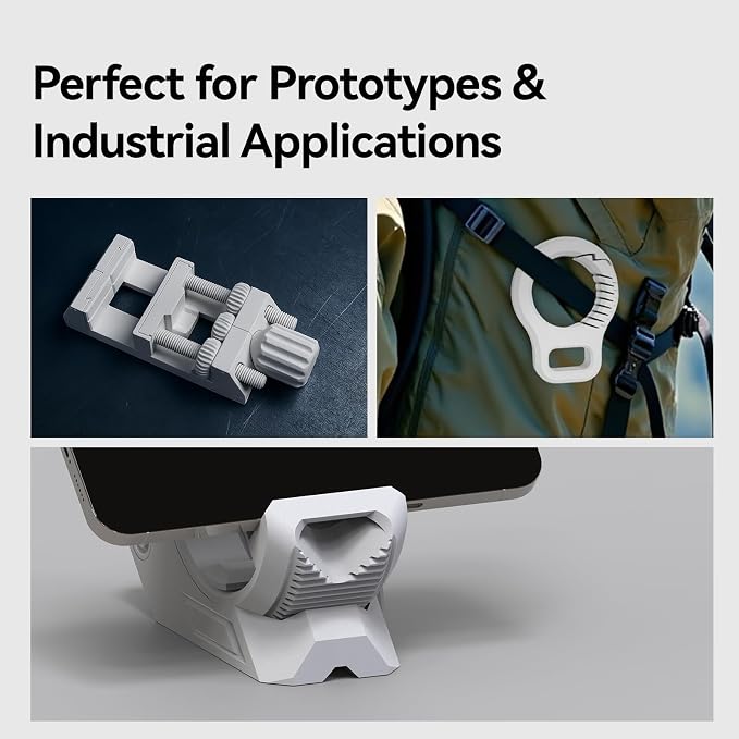 Siraya Tech Fibreheart PET-GF 3D Printing Filament - 15% Glass Fiber Reinforced, UV Resistant, Low Moisture Absorption, High Strength & Rigidity for Industrial Applications (White, 1kg)