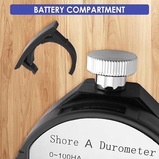 Durometer Tester Shore A Hardness Tester, Rubber Tire Durometer Gauge 0~100HA Digital Hardness Meter with Large LCD Display
