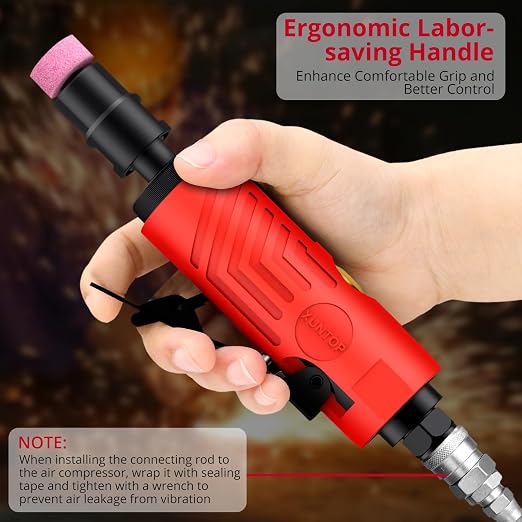 XUNTOP Professional Machining Kit: 0.03" Dial Test Indicator with Magnetic Base & 25000Rpm Air Die Grinder, Essential for Precision Measurement and Polishing on Lathe, CNC, 3D Printer