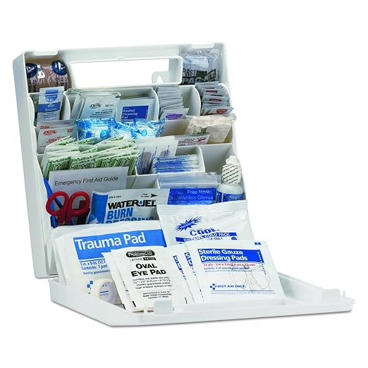 First Aid Only 90639 ANSI A+ 2015 and OSHA Compliant First Aid Kit, 50-Person Emergency First Aid Kit for Business, Home, Car, and Worksites, 183 Pieces