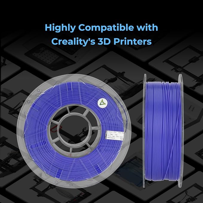 Creality Hyper PLA Filament 1.75mm, RFID 3D Printer Filament for High-Speed Printing up to 600mm/s, ±0.03mm Accuracy, 1KG/Spool (2.2lbs), 3D Printing Filament for Most 3D Printers (Red)