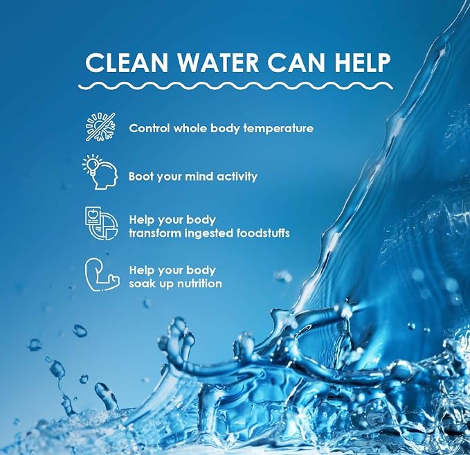 RO Water Filters Cartridge Replacement for 5-Stage with 75 GPD RO Membrane NSF certified Safe Drinking Water Filtration Reverse Osmosis Systems