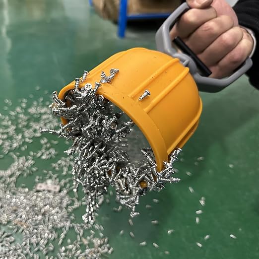 MUTUACTOR Strong Magnetic Bulk Parts Lifter,Quick Release Magnetic Pick-up Tool,Powerful Material Handling Magnet for Transferring and Picking Up Nails Screws Nuts and Small Metal Objects