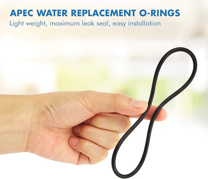 FI-CS-2500P Replacement Filter for CS-2500P Water Filtration System & SET 3 Pcs 3.5" O.D. Replacement O-Ring For Reverse Osmosis Water Filter Housings, Black, O-RING-SET