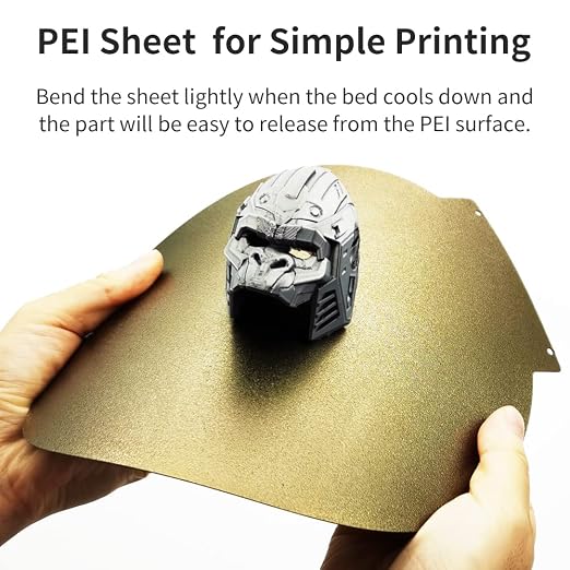 Round 270mm in Diameter Flsun T1 Pro,Super Racer Build Plate Textured Double Sided Flexible Spring Steel PEI Sheet with Magnetic Base for FLSN Super Racer,QQ,QQ-S,QQ-S-Pro Printer
