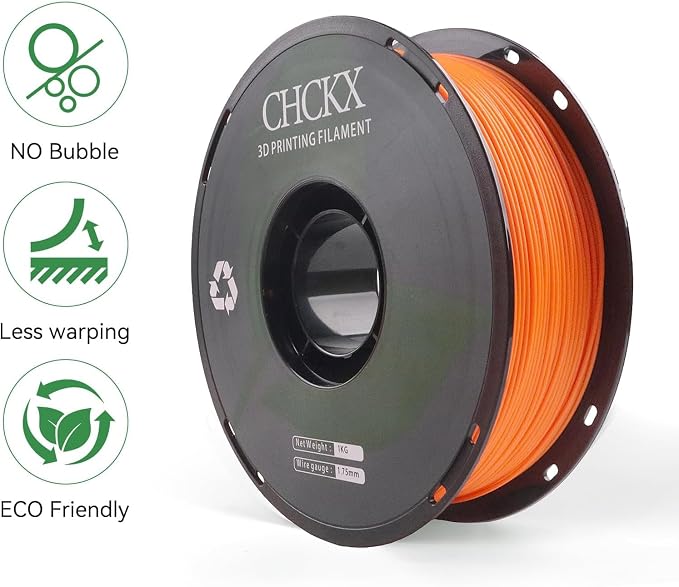 12 Pack PLA 3D Printer Filament, Dimensional Accuracy +/- 0.02 mm, 1kg Spool (2.2lbs), 1.75 mm,Black White Grey Red Green Yellow Purple Skin Blue Pink Orange Silver,12 Colors