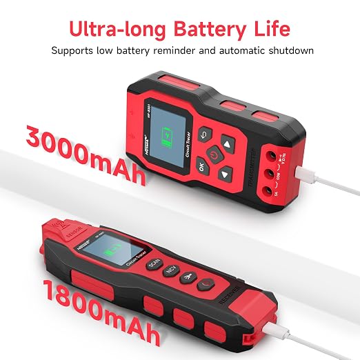 NOYAFA NF-8301 Circuit Tracer - Underground Circuit Breaker Finder & Digital Multimeter, 8 Level Sensitivity Adjustment, Rechargeable Wire Tracer for Fuses, Irrigation, Wall Wires