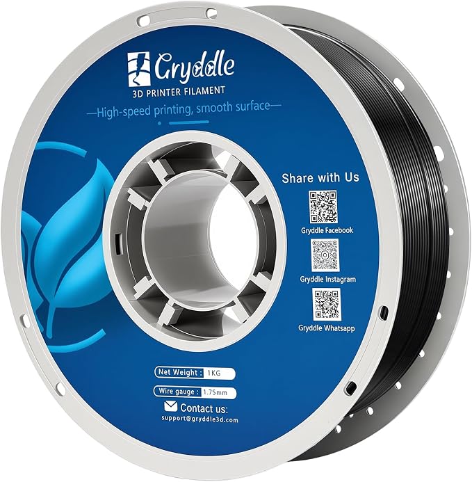 PETG 3D Printer Filament,1.75 mm 1KG (2.2lbs) ±0.15 mm High Precision, Dimensional Accuracy,High Toughness & Heat Resistance, Widely Compatible with FDM Printers