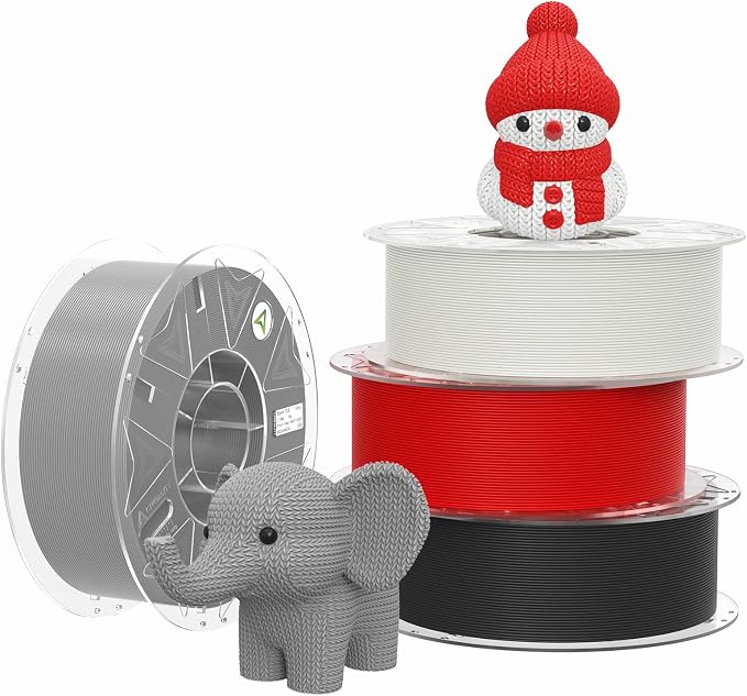 Creality Hyper PLA Filament 1.75mm, RFID 3D Printer Filament for High Speed 30-600mm/s, PLA Filament Support CFS, Fits for K2 Plus Combo and Most 3D Printers 1kg(2.2lbs)/Spool