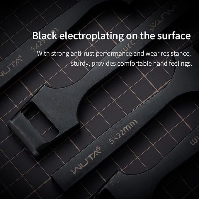 WUTA Oblong Punch Leather Belt Hole Puncher Oval Hole Cutter Strap Watch Band Flat Punch Tools Leather Hollow Puncher for Strap Watch Band (5 * 20mm)