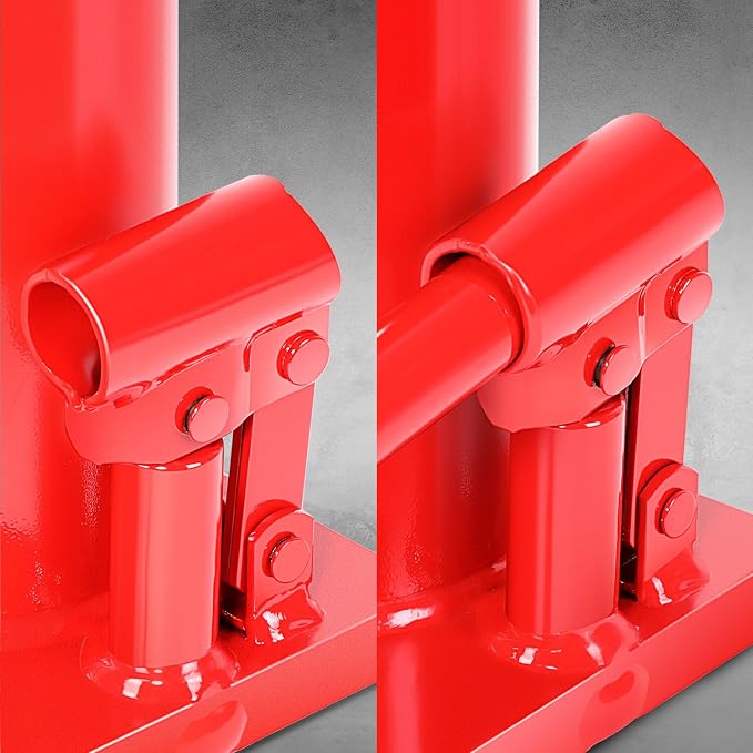 DNA Motoring 12 tons / 24000 lbs Lifting Automotive Welded Hydraulic Bottle Jack for Repair Vehicle, Pickup, Truck, w/Manual Handle, Red,TOOLS-00360