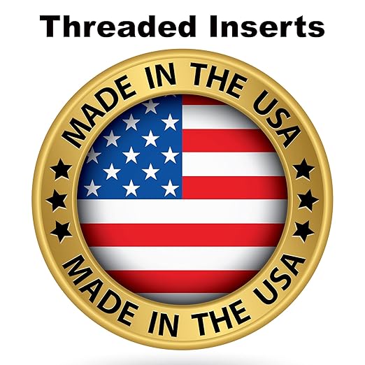 E-Z LOK EZ-329-428 Threaded Inserts for Metal, 1/4-28 Installation Kit, Steel, Black Oxide