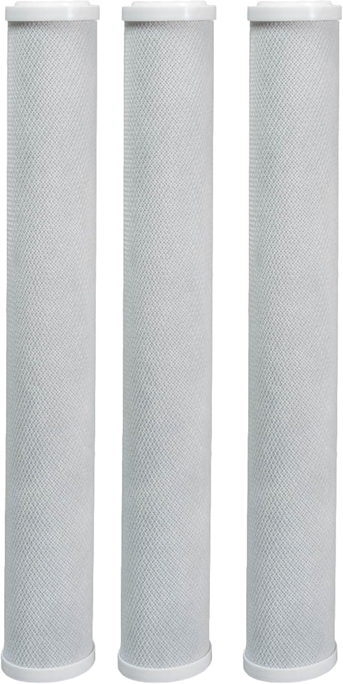 CFS – Carbon Water Filter Cartridge Compatible with EV9108-27, CG5-20S Models – Removes Bad Taste and Odor – Whole House Replacement Filter Cartridge – 20" Cartridge – White (3 Pack)