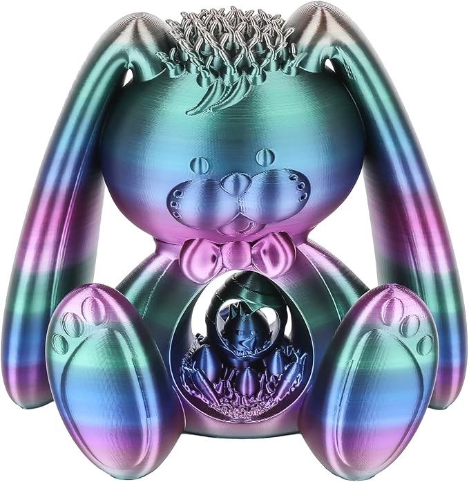 Sovol 3D Printer Silk Shiny Multicolored Fast Change Rainbow PLA 1kg (2.2 lbs) Spool 3D Printing Materials, Dimensional Accuracy +/- 0.03 mm, 1.75 mm, Purple Rainbow